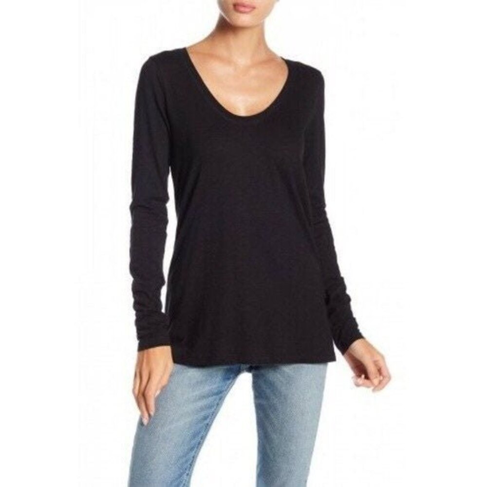 Susina Long Sleeve Scoop Beck Layering T-shirt